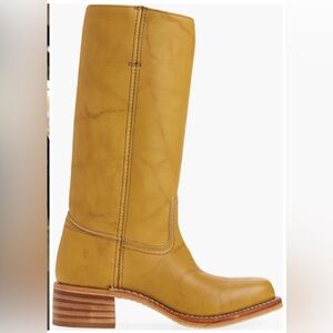 Frye Campus 14L  Banana Leather Western Pull On Boots US 9B $498
